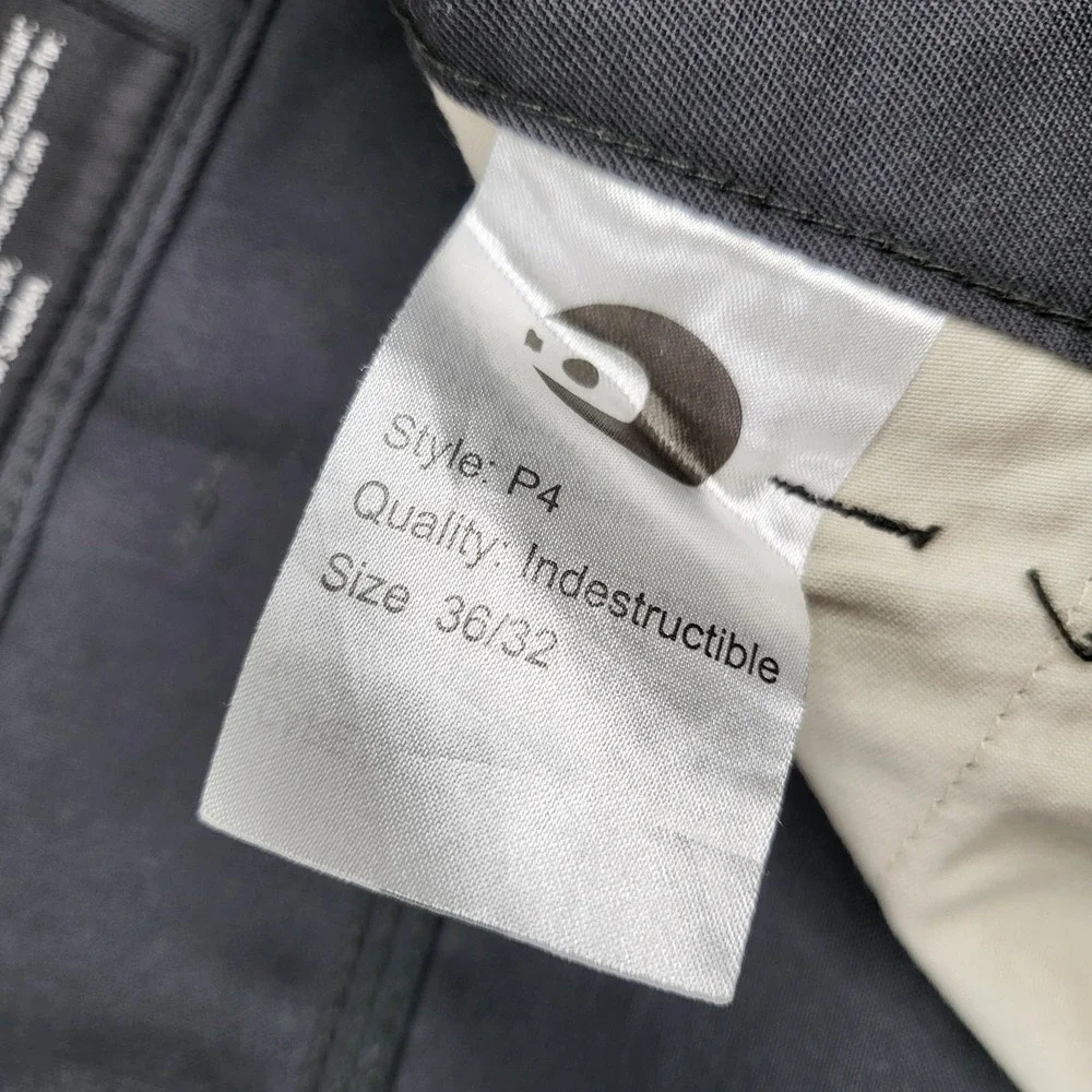 Dunderdon Pants‎ Mens 36x32 Gray Chino Workwear Straight Leg P4 Indestructible